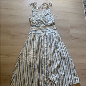 Free people size 6  Striped Sleeveless Maxi Dress